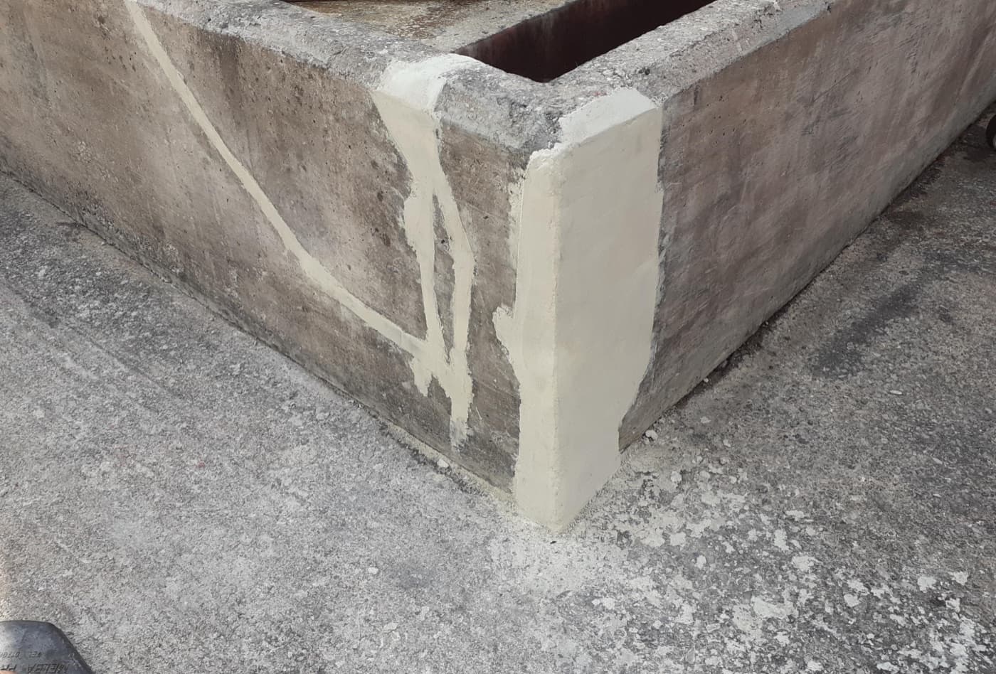 Concrete chemical bund wall rebuilt and lined for secondary containment by CM Solutions US