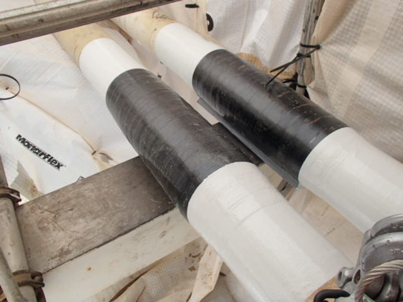 Live pipe leak sealed and wrapped by CM Solutions US
