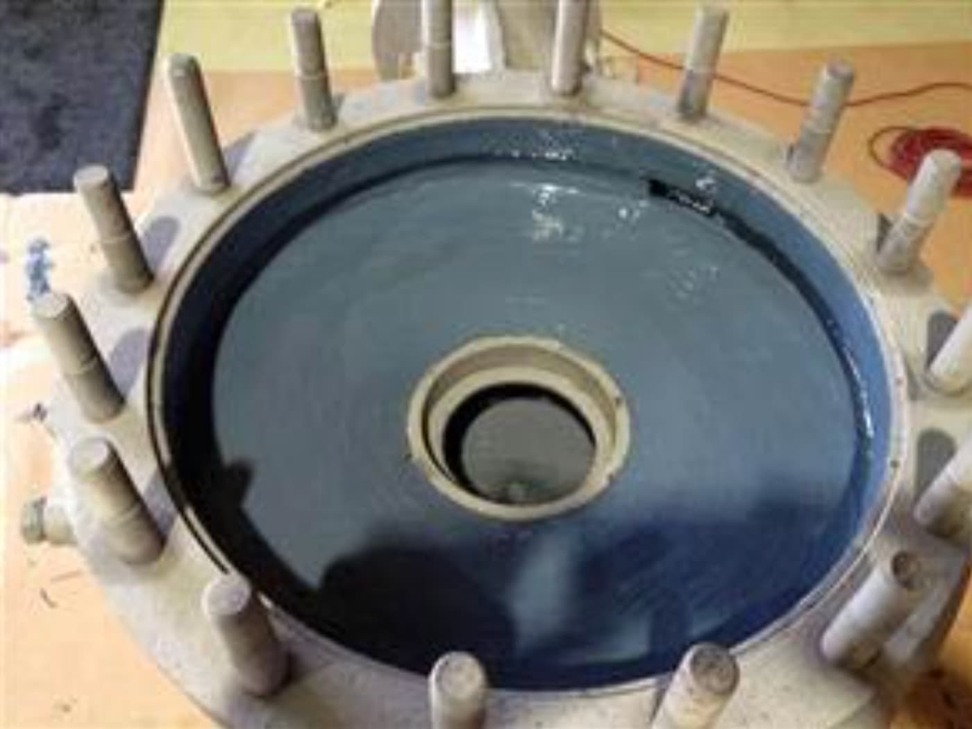 Stock pump internals rebuilt and coated by CM Solutions US to restore the hydraulic surface