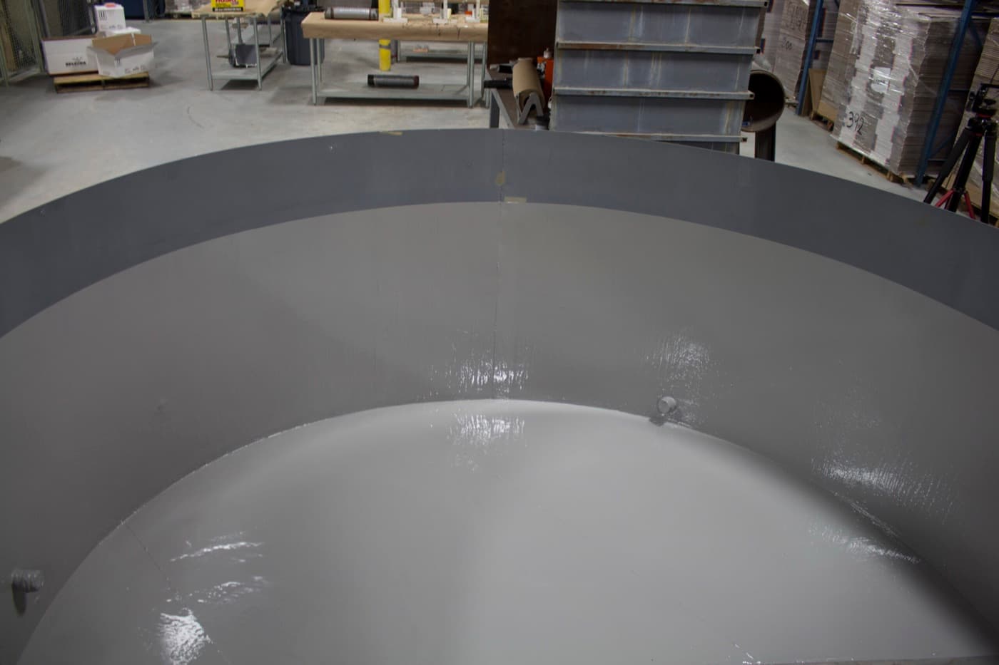 Secondary and chemical containment lining performed by CM Solutions US